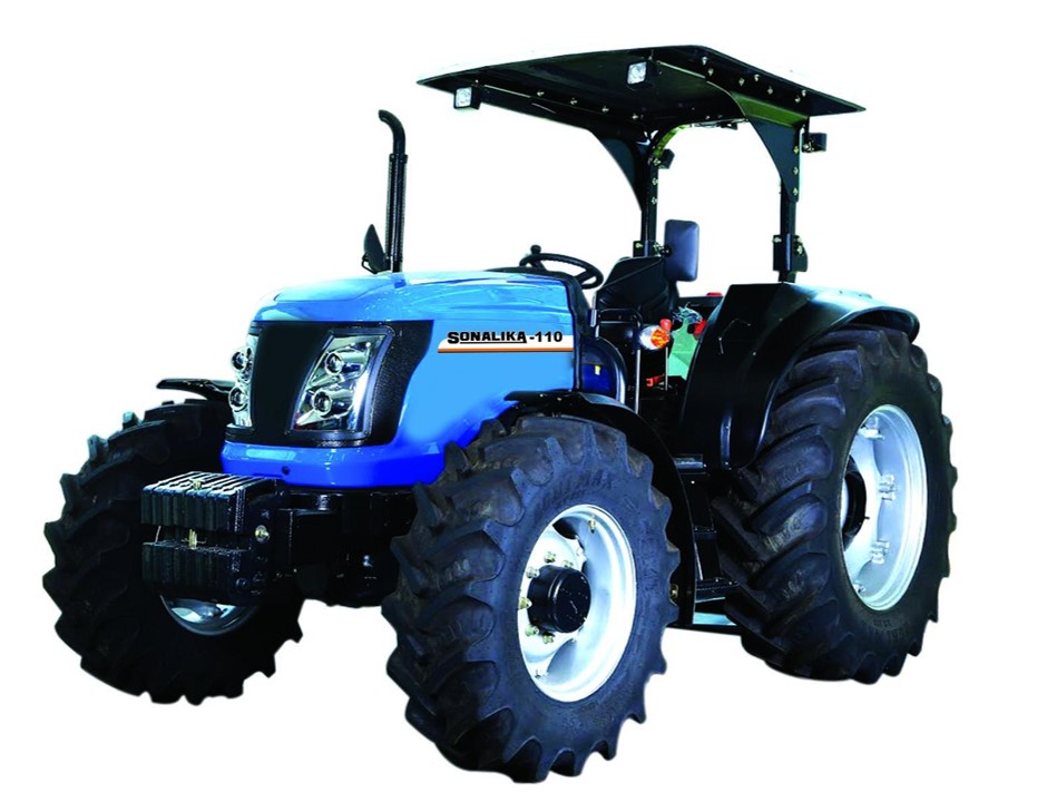 Tractor Agrícola Sonalika RX 100 - Sin Cabina - Potente motor 4 cilindros con turbo intercooler